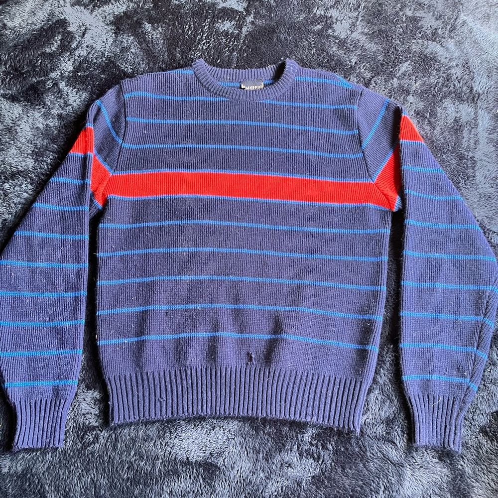 Fauchon vintage blue/red sweater